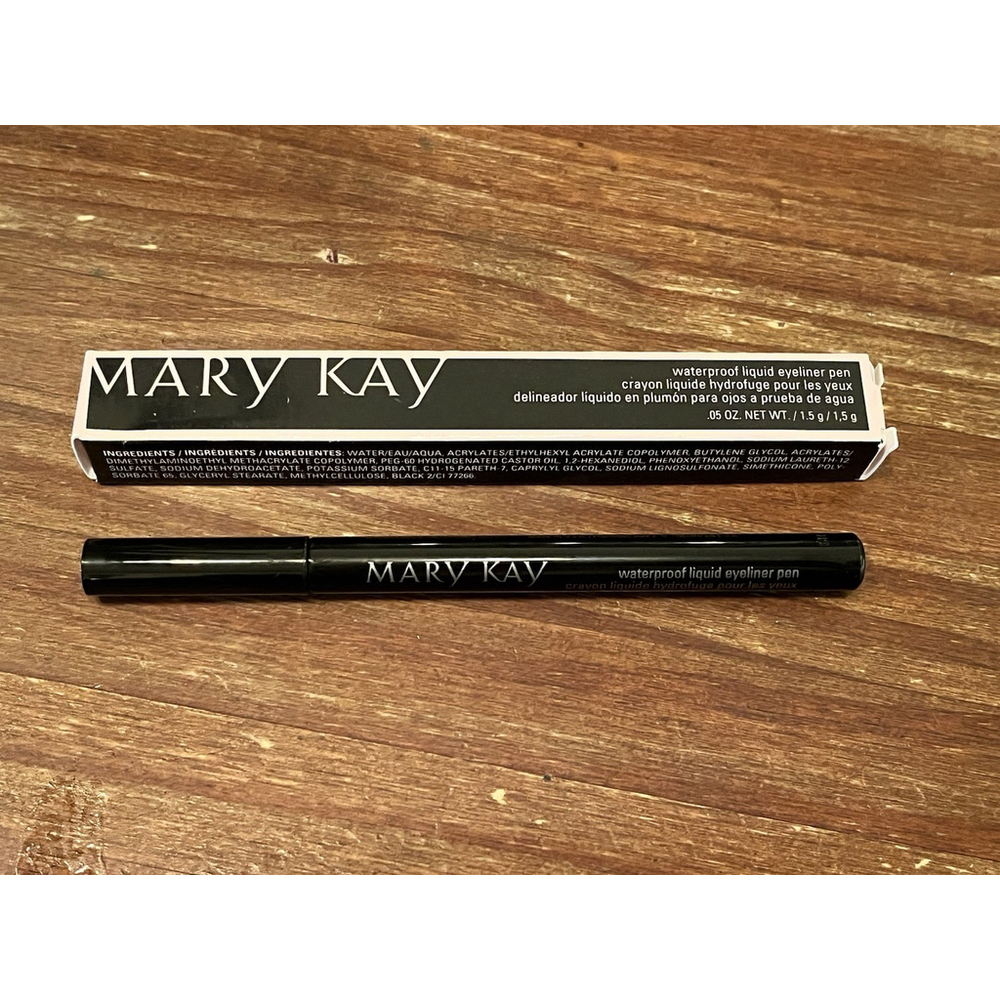 MARY KAY WATERPROOF LIQUID EYELINER PEN 141205 INTENSE BLACK NEW